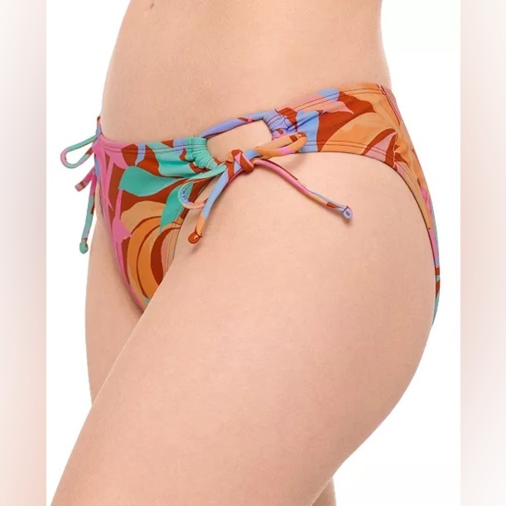 Salt + Cove Juniors Printed Side-Tie Bikini Bottoms XL NWT - Picture 3 of 4